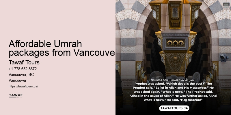 Vancouver Umrah package upgrades