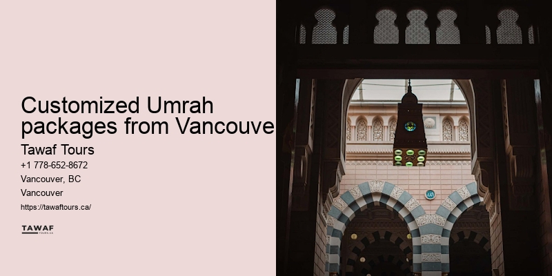 Tawaf Tours Vancouver Umrah pilgrimage deals booking
