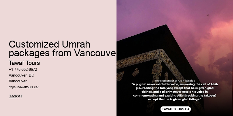 Vancouver Umrah package pricing analysis