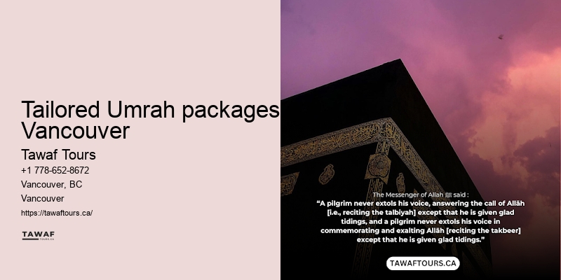 Best Umrah travel deals Vancouver