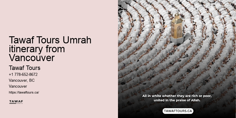 Vancouver Umrah package rates