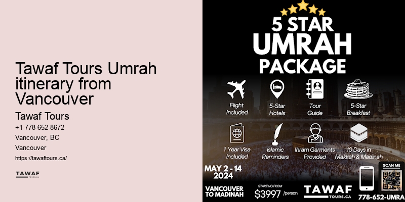Tawaf Tours Vancouver Umrah once-in-a-lifetime deals