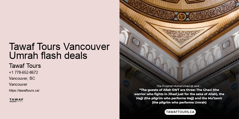 Vancouver Umrah travel deals booking services