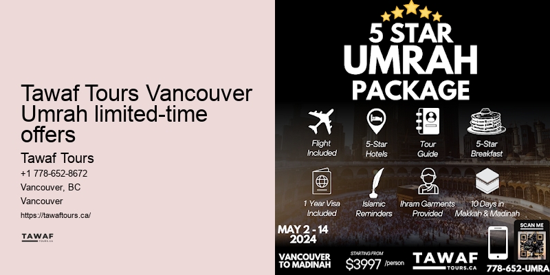Tawaf Tours Vancouver Umrah pilgrimage information