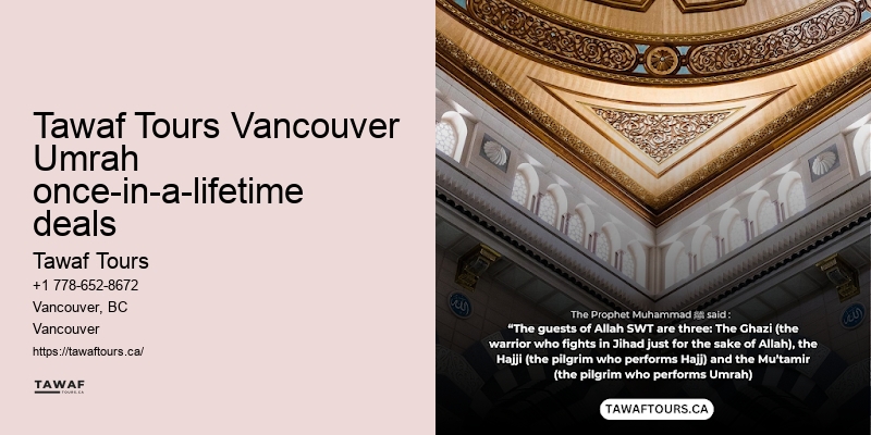 Vancouver Umrah pilgrimage tour consultant