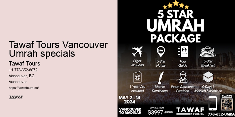 Vancouver Umrah pilgrimage journey planner