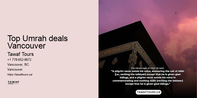 Tawaf Tours Vancouver Umrah offers