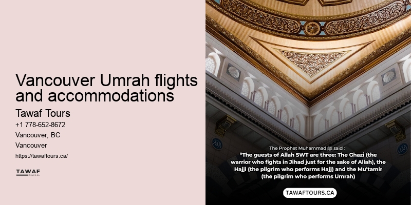 Vancouver Umrah pilgrimage vacation planner