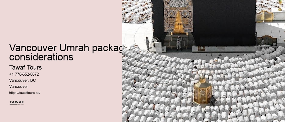 Tawaf Tours Vancouver Umrah vacation packages