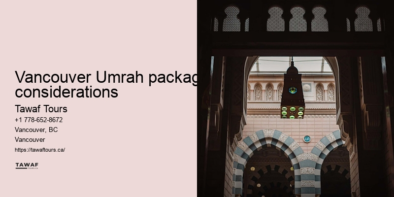Tawaf Tours Vancouver Umrah pilgrimage package booking
