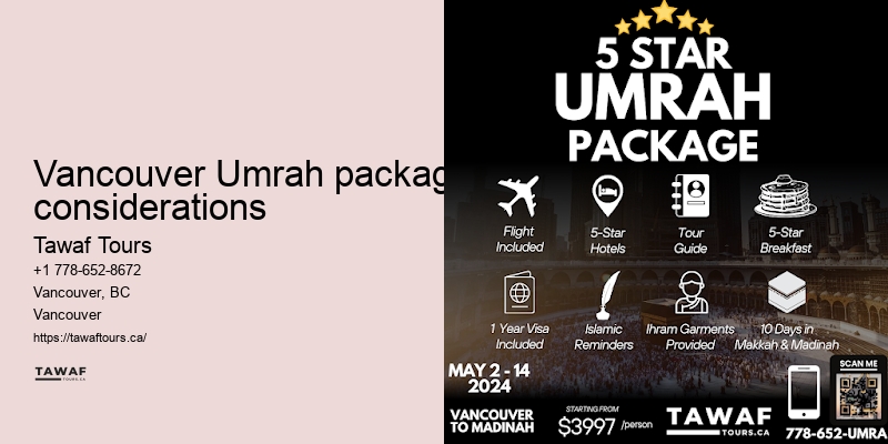 Best Umrah deals Vancouver