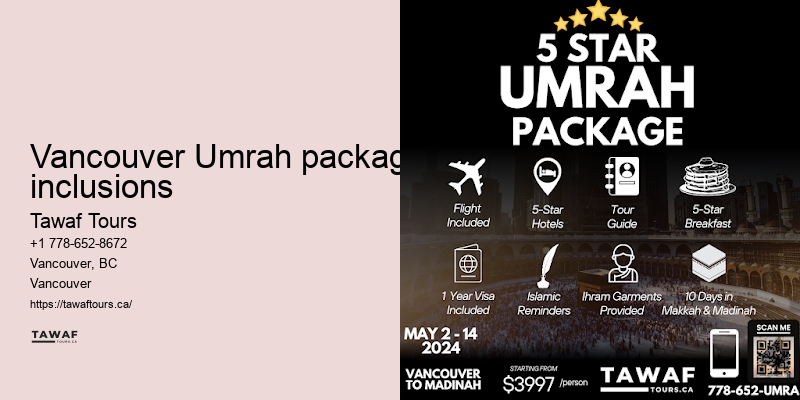 Tawaf Tours Vancouver Umrah accommodation deals