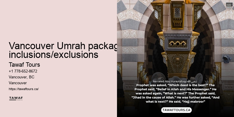 Vancouver Umrah package considerations