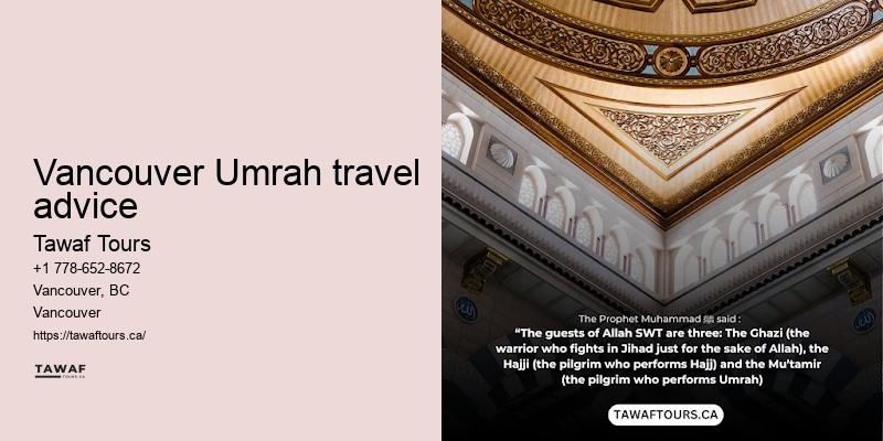 Tawaf Tours Vancouver Umrah package features overview