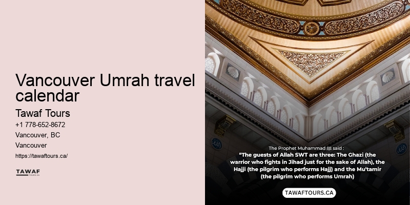 Vancouver Umrah travel rates