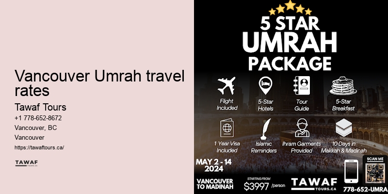 Tawaf Tours Vancouver Umrah reservations