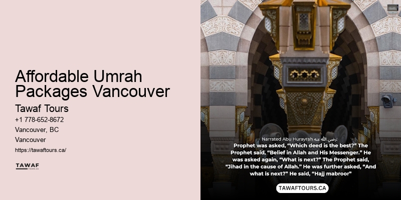 Affordable Umrah Packages Vancouver Umrah Flight & Hotel Packages