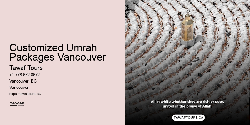 Customized Umrah Packages Vancouver Umrah 2-Weeks Packages