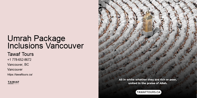 Comprehensive Umrah Packages Umrah Package Inclusions Vancouver