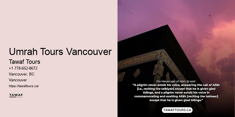 Umrah Tours Vancouver Umrah Travel Agency