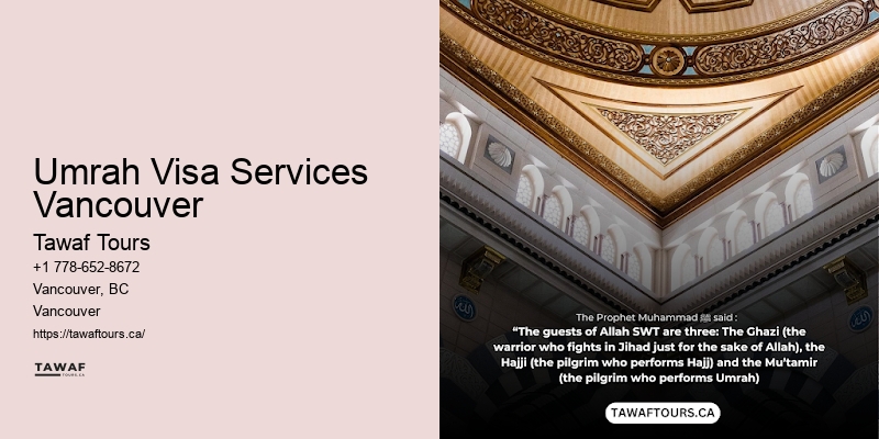 Umrah Visa Services Vancouver Umrah Group Packages