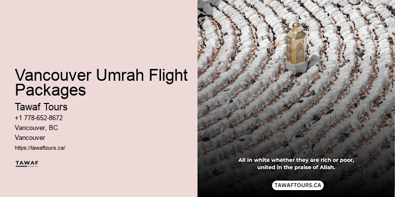 Trusted Umrah Operators Vancouver Umrah Flight Packages