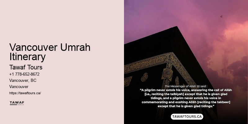 Vancouver Umrah Itinerary Umrah Money-Saving Tips