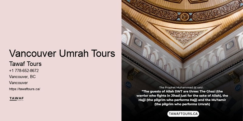 Vancouver Umrah Tours Umrah Trip Deals